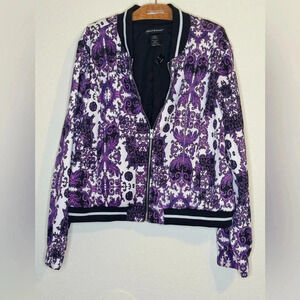 Ashley Stewart Baroque Bomber Jacket Size 18/20 NWT